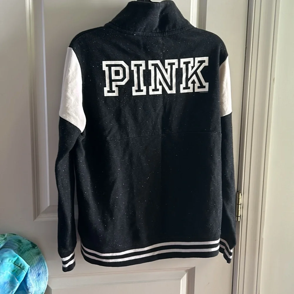 PINK Victorias Secret 1/4 zip Sweater sz S